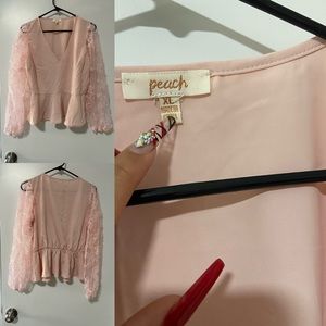 Light pink blouse FREE SHIPPING
